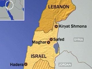 В пятинцу вечером ракетному обстрелу подвергся израильский город Хадера, расположенный примерно в 90 км от границы с Ливаном