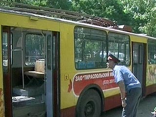 Теракт в Тирасполе - взрывное устройство сработало в троллейбусе 