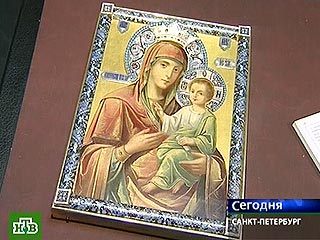 Коллекционер передал милиции икону, числившуюся в списке украденных из Эрмитажа экспонатов
