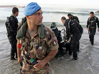 На южноливанский берег высадились 250 итальянских миротворцев