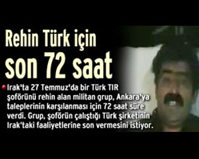 Иракские боевики, похитившие турецкого гражданина, выдвинули ультиматум Анкаре
