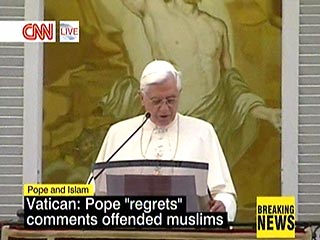 В воскресенье Папа Римский впервые лично отозвался на скандал, разразившийся после его слов об исламе и Пророке Мухаммеде