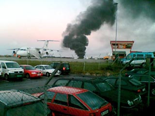 В аэропорту Норвегии загорелся пассажирский самолет с 16 пассажирами на борту  