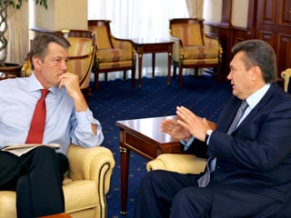 Одной из тем встречи президента и премьера Украины - Виктора Ющенко и Виктора Януковича, которая прошла в стенах секретариата главы государства стал "вопрос о широкой коалиции"