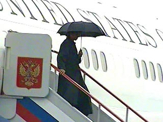 Госсекретарь США Кондолиза Райс прибыла в субботу в Москву с кратким рабочим визитом