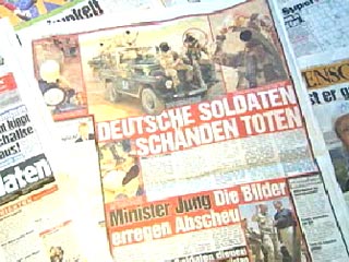 Германский таблоид Bild опубликовал фотоснимки солдат бундесвера в Афганистане, позирующих с человеческими черепами