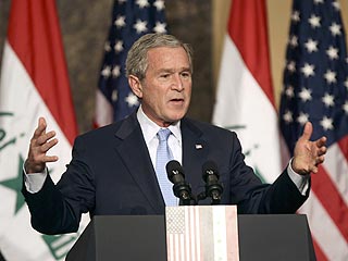 Буш считает, что войска США необходимы Ираку и выводить их нельзя