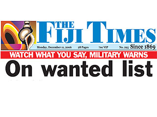 Обращение к претендентам на министерские посты было опубликовано на днях в местной газете The Fiji Times