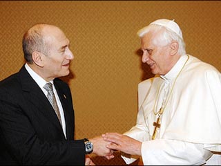 Прием, оказанный в Ватикане премьер-министру Израмля был ''любезным, но прохладным''