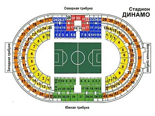 Поле на стадионе "Динамо" повернут на 90 градусов