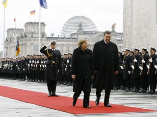 Премьер-министр Украины Виктор Янукович посетил Берлин