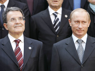 В Бари беседой Путина и Проди начались российско-итальянские консультации