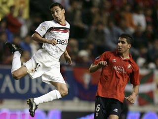 "Осасуна" одержала минимальную победу над "Севильей" в первом полуфинальном поединке Кубка УЕФА 