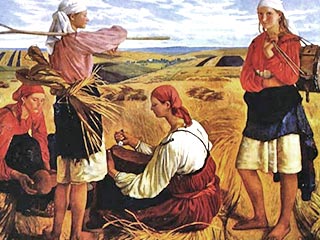 Зинаида Серебрякова, "Жатва", холст, масло, 1915 год