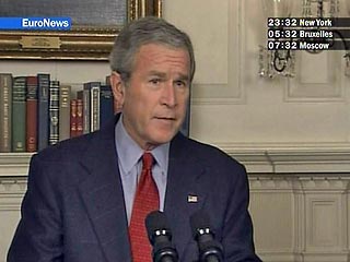 Президент Буш назвал "жесткими" заявления Путина об американской ПРО и новой гонке вооружений