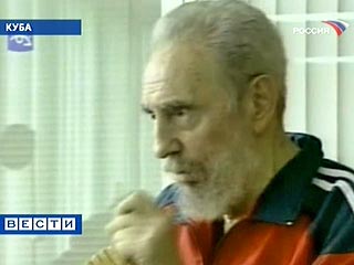 Кубинское ТВ показало Фиделя Кастро поправившимся и значительно окрепшим