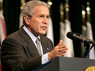 Рейтинг Буша упал до рекордно низкого уровня за все годы его президентства