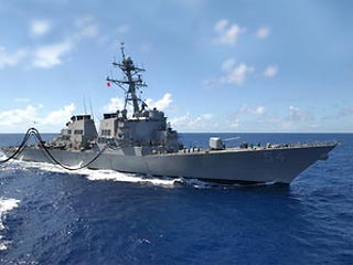 Отряд боевых кораблей военно- морских сил США в составе эсминца Curtis Wilbur и плавучей ремонтной базы подводных лодок Frank Cable прибыл на главную базу Тихоокеанского флота (ТОФ) - Владивосток.     