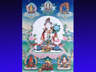 Медитация на Белую Тару (Белую Освободительницу), которая, как  считается в буддийской традиции, развивает сочувствие, привносит умиротворение и терпимость в отношения людей
