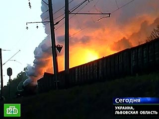 В аварии с желтым фосфором на Украине виновны железнодорожники