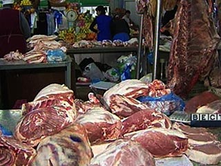 На крупнейшем в стране оптовом продовольственном рынке было реализовано более 160 кг мяса зараженного "сибирской язвой"