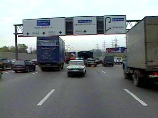 Авария произошла на 104-м километре Московской кольцевой автодороги в районе Щелковского шоссе