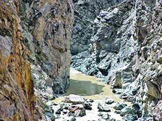 Одна из немногих фотографий горного участка реки Юрункаш