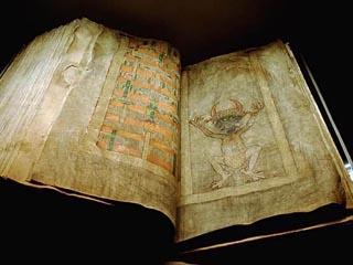 По легенде, в написании книги монаху помогал дьявол, потому рукопись и получила свое название