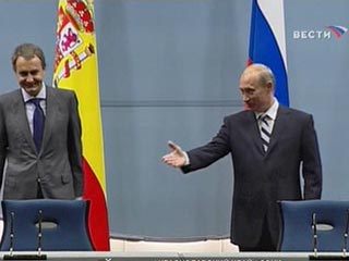 Президент России принял в своей резиденции Сочи премьер-министра Испании Хосе Луиса Родригеса Сапатеро