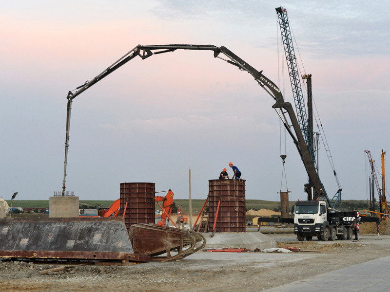 Строительство моста через Керченский пролив, 23 июня 2016 года