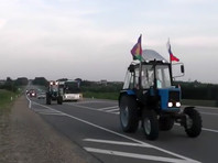 Тракторный пробег кубанских фермеров стартовал из станицы Казанской Кавказского района Краснодарского края 21 августа