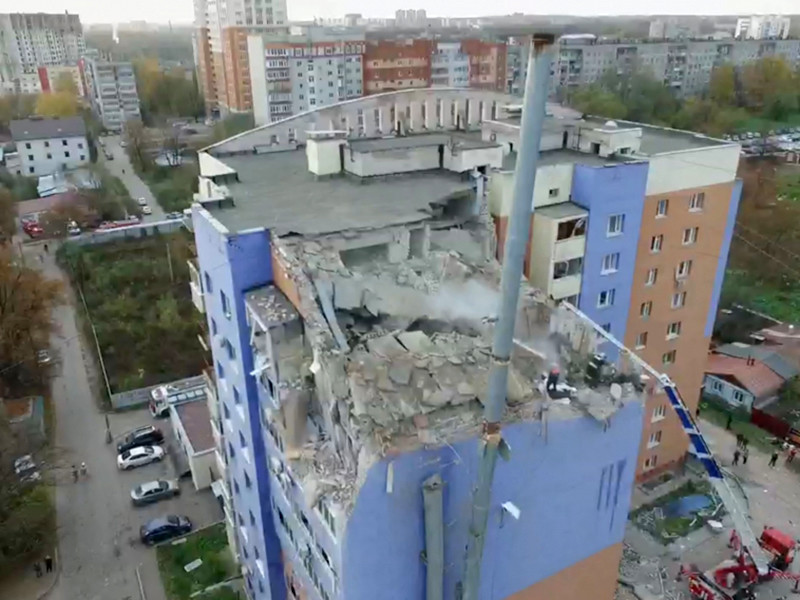 В Рязани снесут верхние этажи в подъезде взорванного газом дома