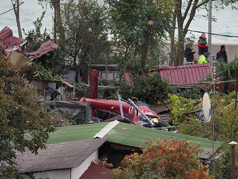 В больнице Сочи скончался еще один пассажир вертолета, потерпевшего крушение в Адлерском районе города Сочи