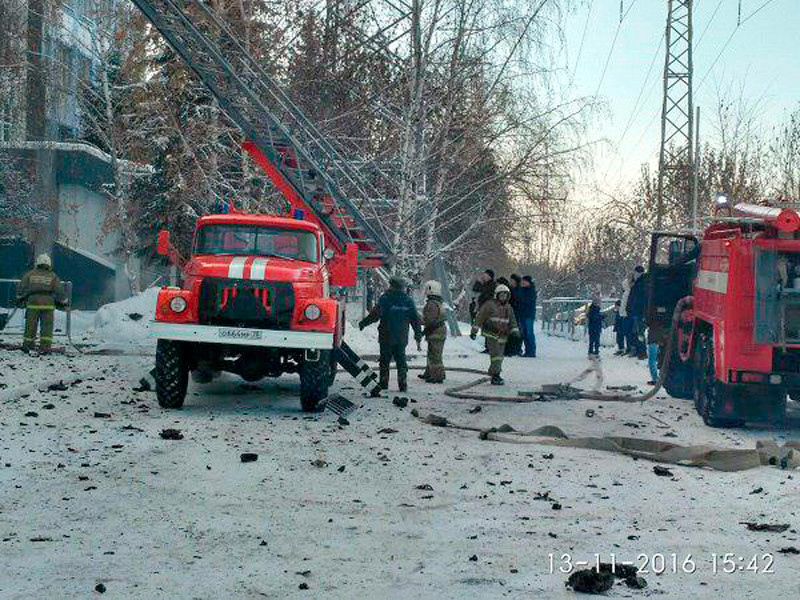 В Томске загорелся офис компании "Газпромнефть-Восток"