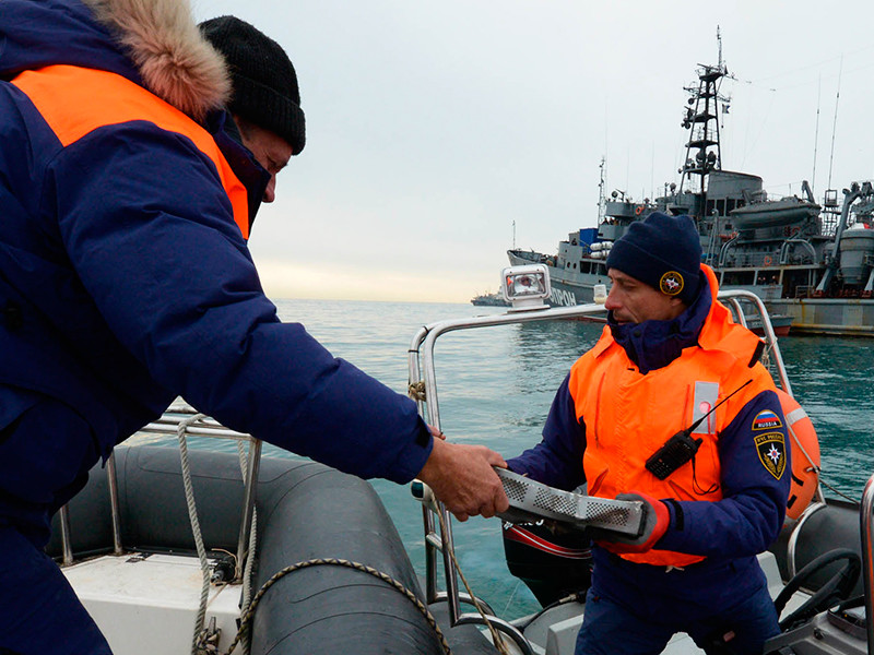 Завершены основные поисковые работы на месте крушения Ту-154 в Черном море