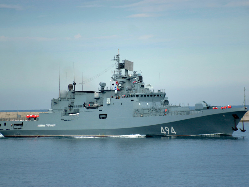 Ракетный фрегат "Адмирал Григорович" снова отправился к берегам Сирии