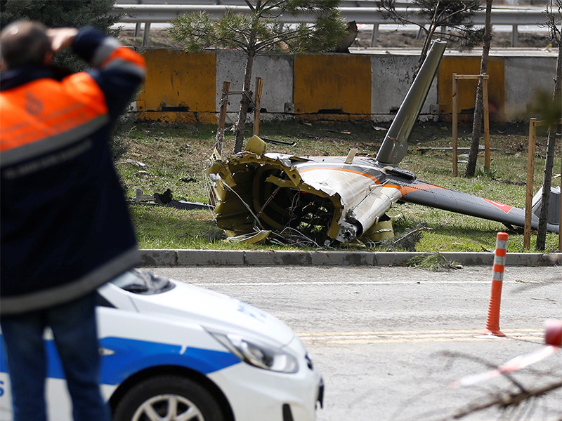 СК завел уголовное дело по факту гибели россиян при крушении вертолета в Стамбуле