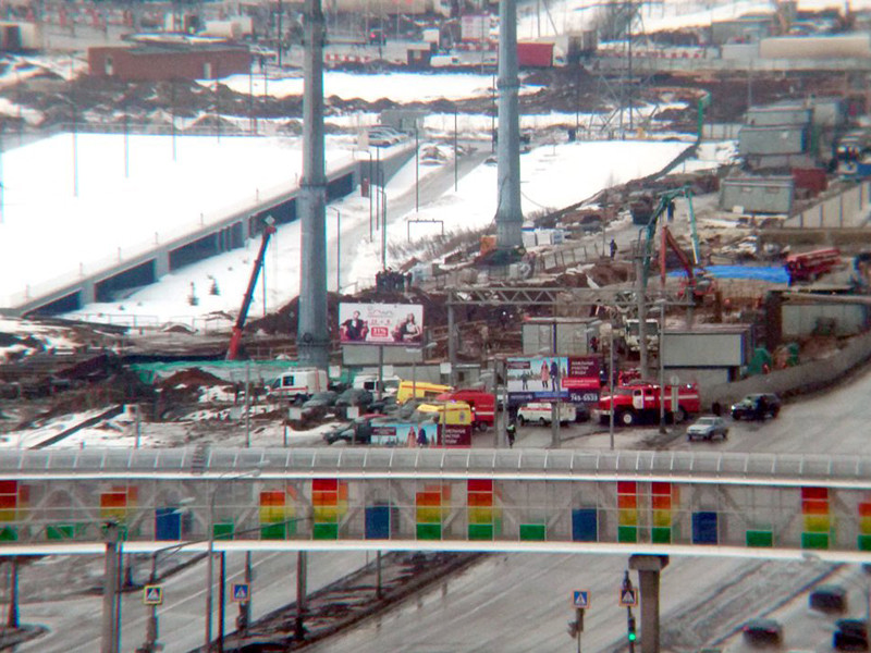 При строительстве тоннеля на Калужском шоссе в Новой Москве произошло обрушение опалубки