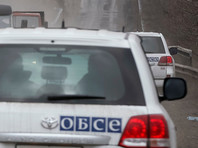 Автомобиль с наблюдателями ОБСЕ был взорван около села Пришиб в зоне, контролируемой сепаратистами Луганской народной республики, в 2 км от линии разграничения