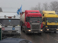 Всероссийская стачка дальнобойщиков против системы "Платон" началась 27 марта