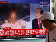 Телетрансляция об очередном ракетном испытании КНДР в Южной Корее