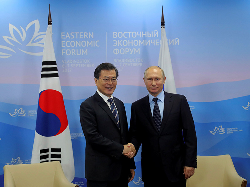 Путин и лидер Южной Кореи договорились сообща решать проблему КНДР и не забыли о газе
