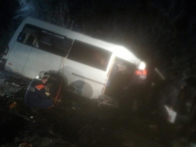 В республике Марий Эл пассажирский микроавтобус столкнулся с лесовозом с прицепом на 64 км автодороги "Йошкар-Ола - Козьмодемьянск". По предварительным данным, в результате трагического ДТП погибли 14 человек


