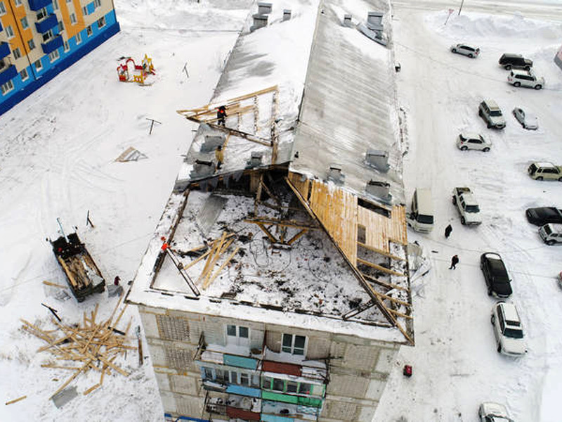 Власти Сахалина оценили в 100 миллионов рублей ущерб, нанесенный ураганным ветром Углегорскому району на прошлой неделе