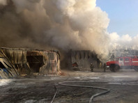 Крупный пожар произошел на обувном производстве в поселке Чернореченский Искитимского района утром 4 января