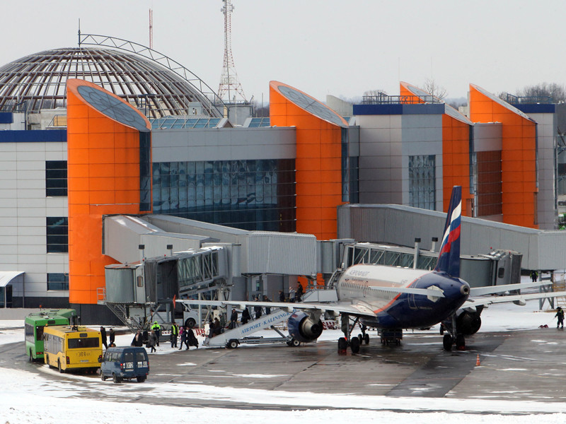 Калининградский аэропорт Храброво затопило из-за прорыва пожарной трубы