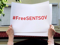 В Москве задержали участницу одиночного пикета, приуроченного к двухнедельной голодовке украинского режиссера Сенцова