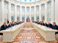 26 мая 2018. Президент РФ Владимир Путин проводит совещание с членами нового состава правительства РФ