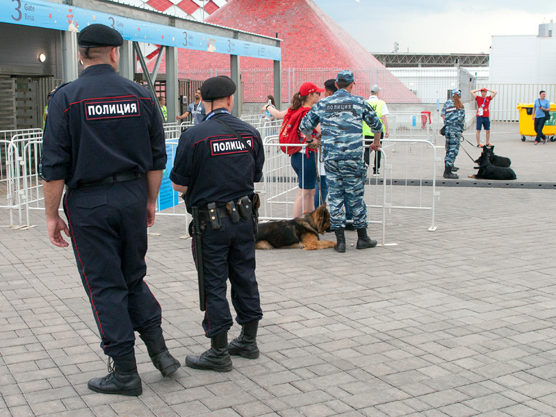 Полиция у стадиона "Открытие Арена"
