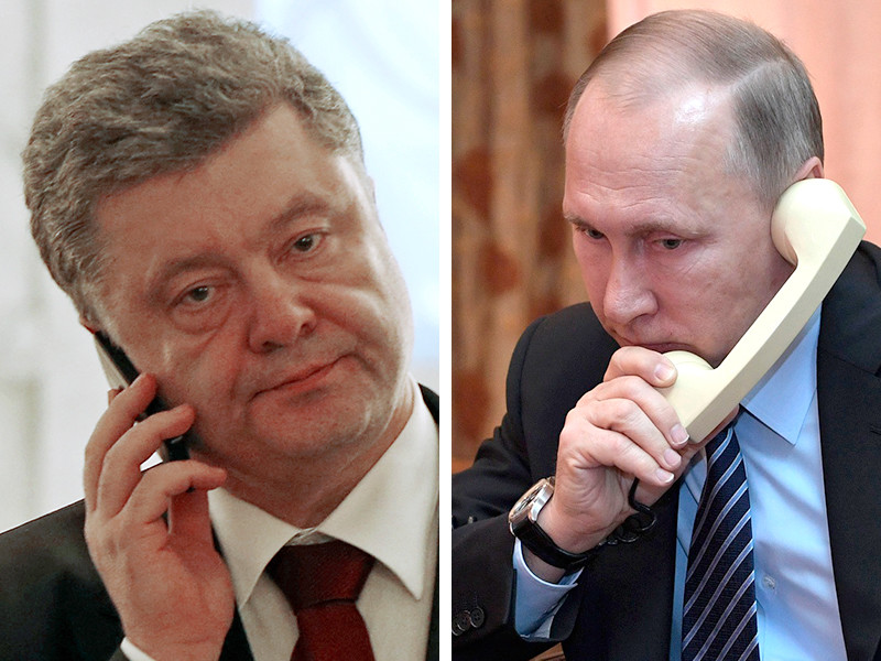 Путин и Порошенко договорились по телефону о взаимном посещении омбудсменами заключенных двух стран

